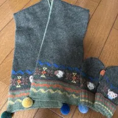 familiar ファミリア マフラー 手袋セット