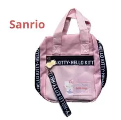 【新品】ハローキティ 縦型スマートポーチ ロゴテープ サンリオ