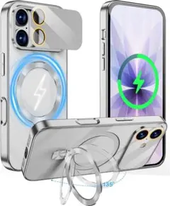 iPhone 17 ケース Magsafe対応 多機能一体 マグネット