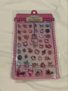 韓国 メタモン ポケモン ポップアップ 限定 バブル ステッカーピンク