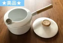 富士ホーロー 2WAY ホーロー 片手鍋 天ぷら鍋 16cm ホワイトのサムネイル