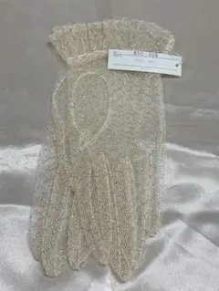 Comon Fashion ウェディンググローブ ラメ入り
