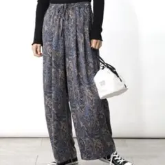 FREAK'S STORE フリークスストア パンツ ペイズリー柄 ワイドパンツ