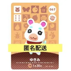 あつまれどうぶつの森amiiboカードあつ森どう森67ゆきみハムスター