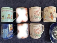 スーベニアカップ　プレート　お皿　湯呑み　7点セット　ディズニーシー　ランド