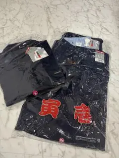 【送料込】寅壱定番2530冬ネイビーオープンシャツ5L 超超ロング105w 新品