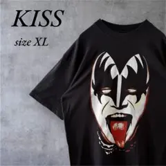 t*u様 KISSキッス　ジーン・シモンズ ロックTシャツ 黒　XLのサムネイル