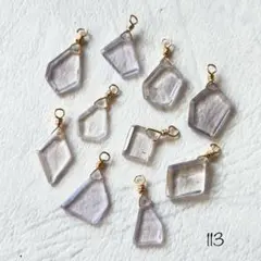 113ピンクアメジスト. AA++　ラフスライスカット