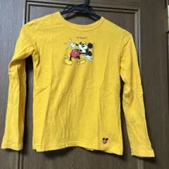 ミッキーマウス 長袖カットソー イエロー