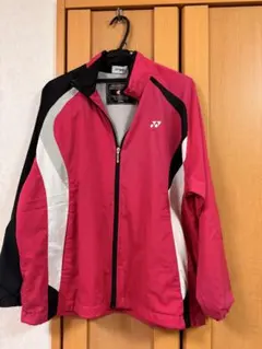 YONEX ヒートカプセル ウィンドブレーカー上　Mピンク×ブラック 防寒