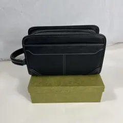 黒 レザー クラッチバッグのサムネイル