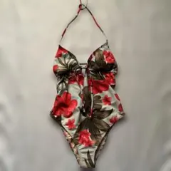 Pualani プアラニ　ワンピース　水着　ホルダーネック　ハイビスカス　ハワイ