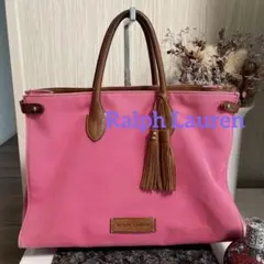 連休特別価格　Ralph Lauren トートバッグ A4サイズ ピンク