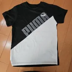 PUMA ブラック/ホワイト Tシャツ 160