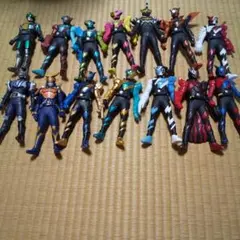 仮面ライダーソフビ １７cm 前後１４体