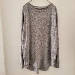 OLD NAVY グレー 長袖ニット 薄手【XS TP】クルーネック