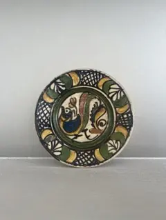 新品】希少 壺屋焼 新垣陶苑 新垣修 魚紋皿 やちむん 沖縄 伝統工芸 民