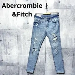 Abercrombie&Fitch アバクロ メンズ ダメージスキニーデニム