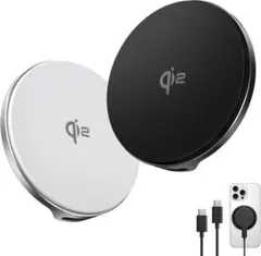 ❤️新品❤️ワイヤレス充電器【15W急速充電×放熱重視】magsafe充電器