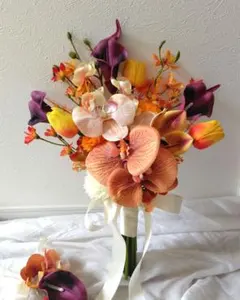 【専用】No.2560 クラッチブーケ　アーティフィシャルフラワー　韓国風ブーケ