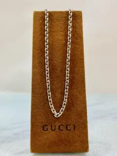 【美品】GUCCI オーバルチェーン ネックレス 男女兼用　SV925