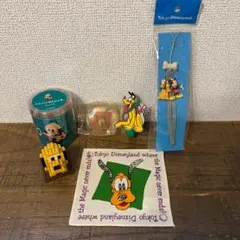 東京ディズニーランド プルート グッズ 5点セット ナノブロック ストラップ
