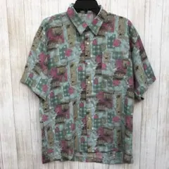 古着 90's 総柄シャツ ビンテージ 一点物