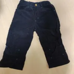 キッズ　黒 コーデュロイ ハーフパンツ　140cm