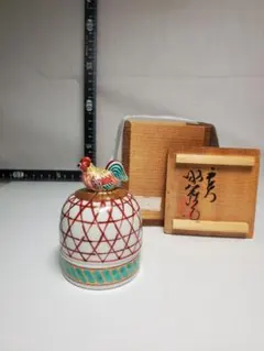 茶道具 萬古焼 加賀瑞山造 独楽 干支寅香合 共箱 V 9765 - メルカリ
