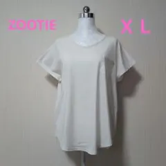 ZOOTIE DES SUCETTES　フレンチスリーブコットンT　ホワイトＸＬのサムネイル