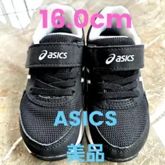 asics キッズ スニーカー 16.0cm ブラック