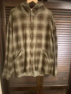 REMI RELIEF 別注ZIPシャツフードブルゾン コーデュロイPtチェック