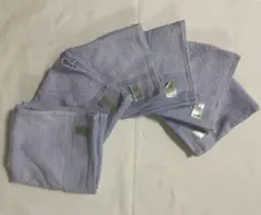 未使用UCHINO. 薄い青の ウォッシュタオル 6枚セット