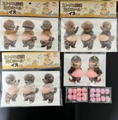 おなかぷくぷくシール（トイプ芝犬）4シート（11枚）+おしりスクイーズ（20個
