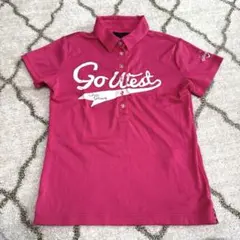 キャロウェイ♡ ロゴ入り 半袖ポロシャツ ピンク