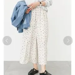 Samantha Mos2 blue　ドッド柄スカーチョ/F