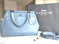 コーチ　2way ショルダー　斜め掛け　ハンドバック　牛革