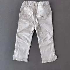 クマ刺繍ポケット付きパンツ 120サイズ