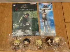 一番くじ 進撃の巨人 G賞 ちょこのっこ　C賞　D賞　リヴァイ　エレン