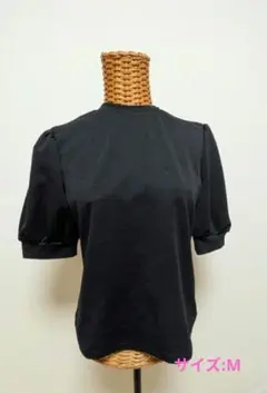 SHEIN ブラック 半袖 ブラウス Mサイズ