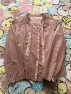 ☆ラムレザージャケット☆ピンクベージュ☆