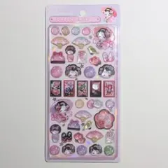 クーリア ボンボンドロップシール 和柄 舞妓さん