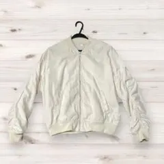 COLZA バルーンスリーブ ジャケット ジップ付き スタイリッシュ