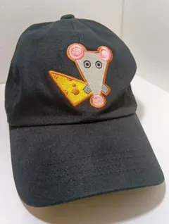 MCM　エムシーエム　帽子　キャップ　ネズミ刺繍　ブラック　ワンサイズのサムネイル