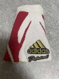 adidas Professional リストバンド ホワイト/レッド/ゴールド