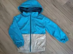 BREEZE フード付きジャケット サイズ120 青/ベージュ