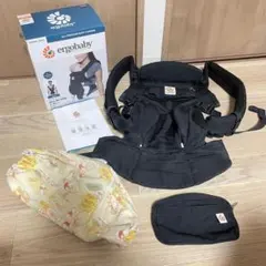 【美品・説明書、おまけ付】エルゴベビー オムニ360 クールエア メッシュ 黒
