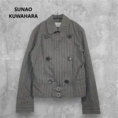 SUNAO KUWAHARA ダブルブレストジャケット グレー・チェック柄のサムネイル