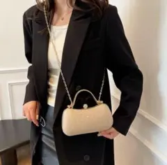 パーティーバッグ ゴールド 3WAY クラッチ 結婚式 入学式 高見え