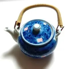 有田焼　青色花模様　急須 茶道具